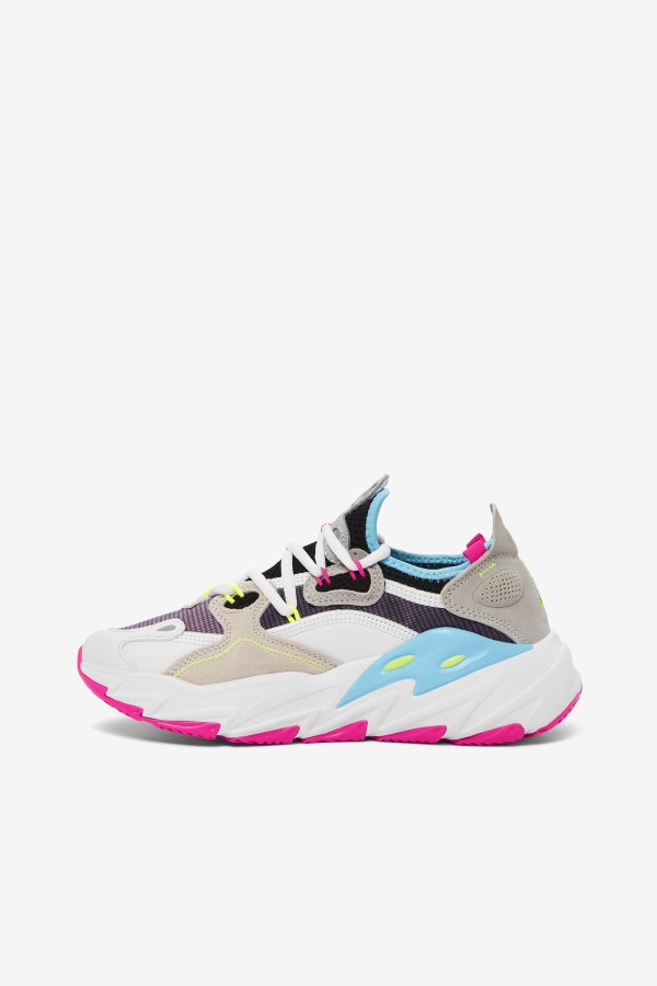 Fila White/Pink Glo/Bluefish Women\'s Ray Tracer Evo 2