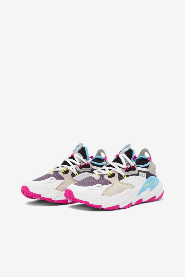 Fila White/Pink Glo/Bluefish Women\'s Ray Tracer Evo 2