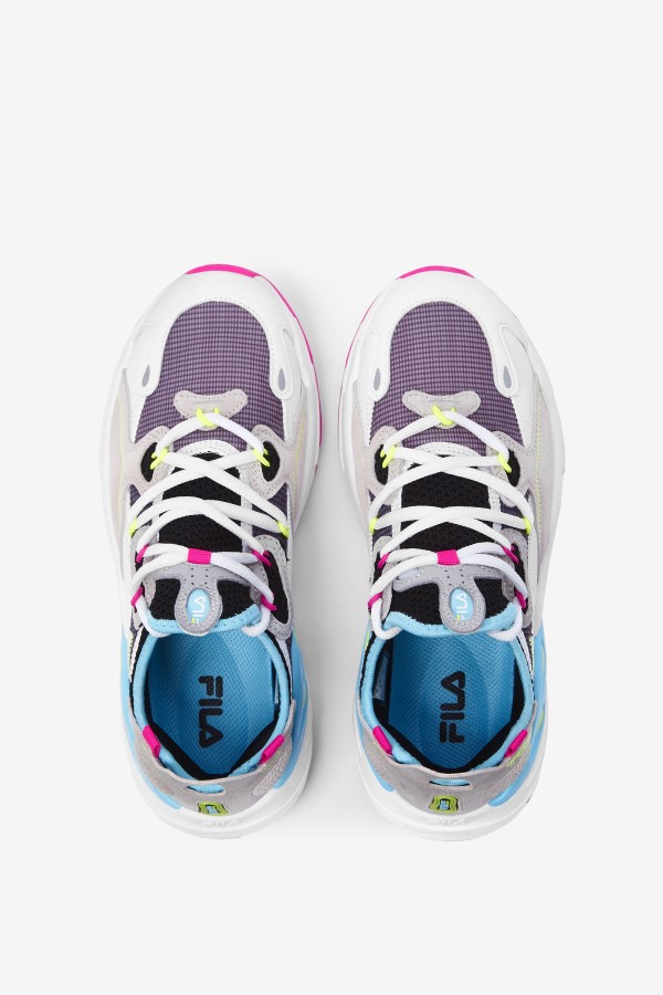Fila White/Pink Glo/Bluefish Women\'s Ray Tracer Evo 2
