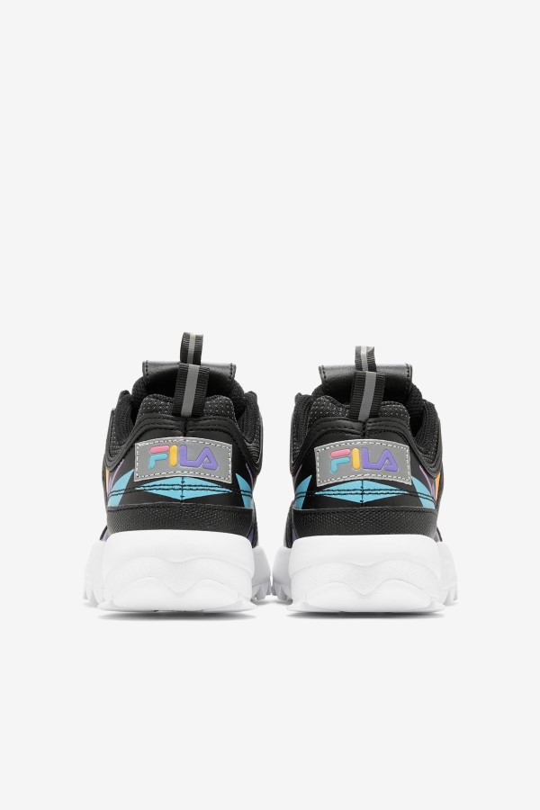 Black/Bubblegum/White Fila Little Kids\' Disruptor 2 Premium