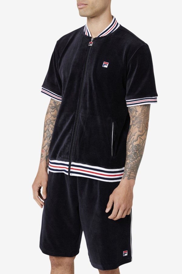 Estudio Velour Jacket Black/White Fila