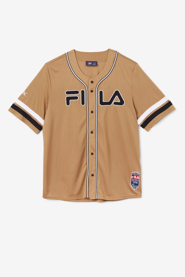 Fila Tobacco Brown/Black/White 2Pac Baseball Jersey