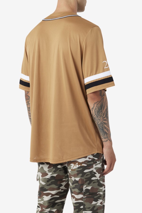 Fila Tobacco Brown/Black/White 2Pac Baseball Jersey