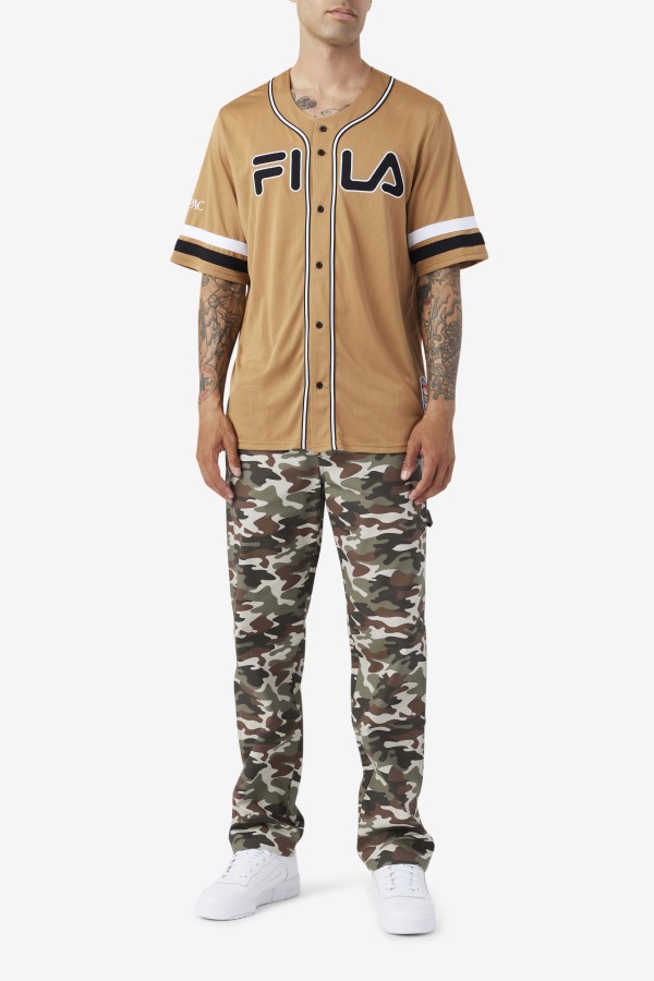Fila Tobacco Brown/Black/White 2Pac Baseball Jersey