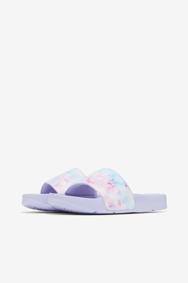 Multi/White/Purple Heather Women\'s Drifter Tie Dye Fila