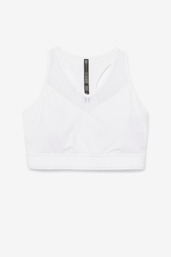 Uplift Racerback Bra Top White Fila