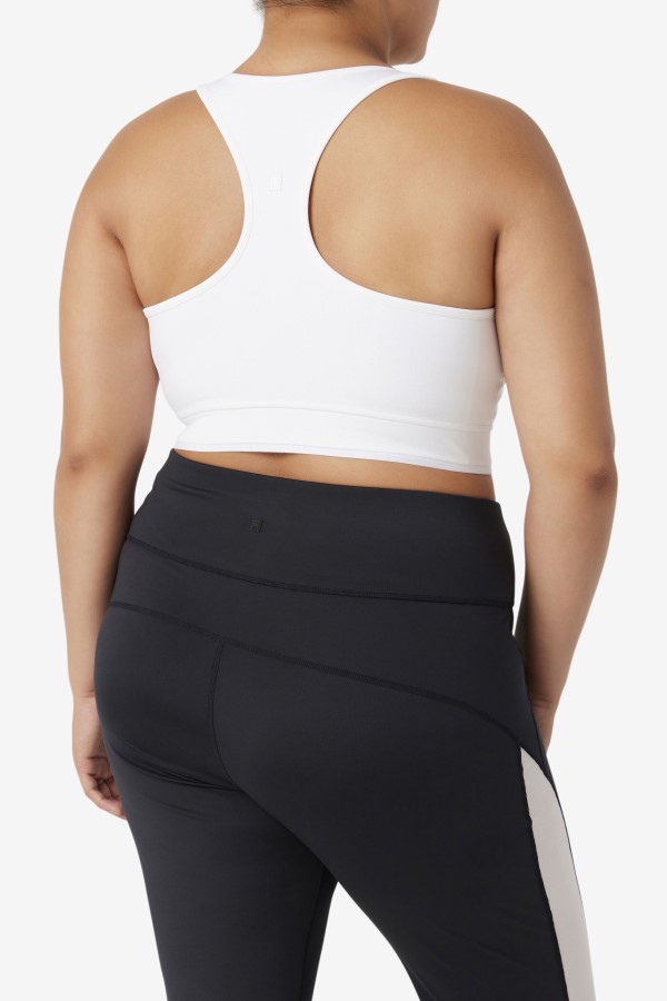 Uplift Racerback Bra Top White Fila