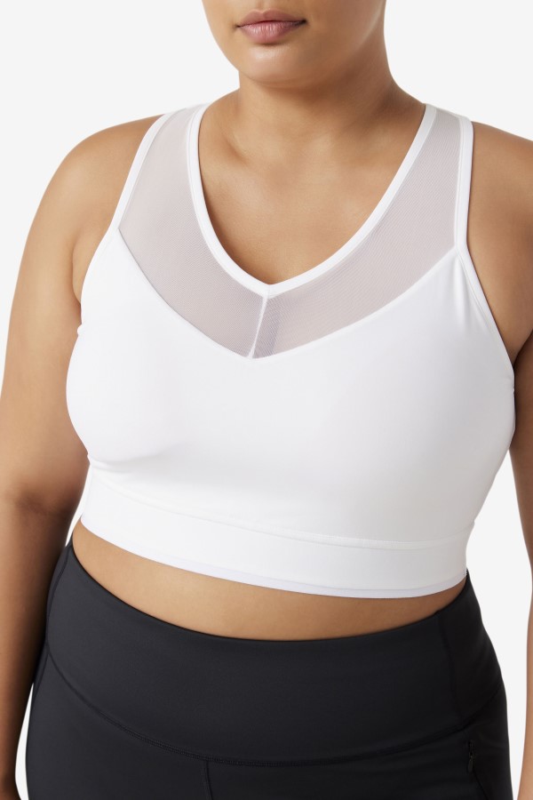 Uplift Racerback Bra Top White Fila