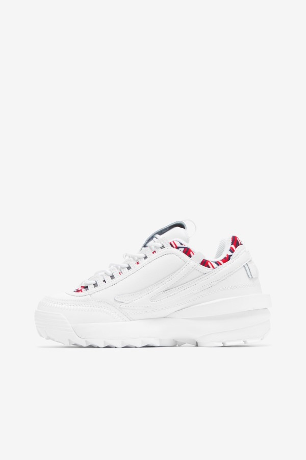 Fila White/Navy/Red Women\'s Disruptor 2 EXP Cubic