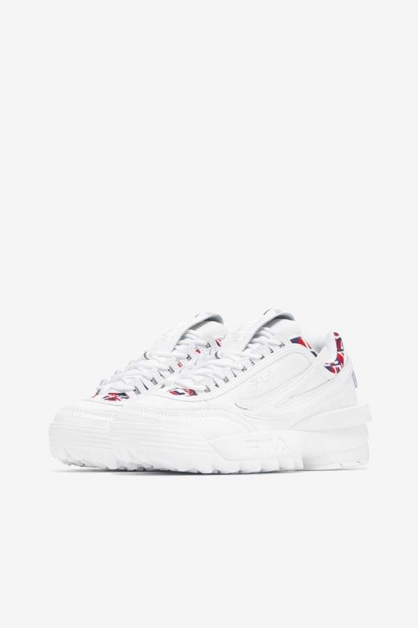 Fila White/Navy/Red Women\'s Disruptor 2 EXP Cubic