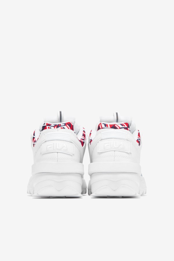 Fila White/Navy/Red Women\'s Disruptor 2 EXP Cubic