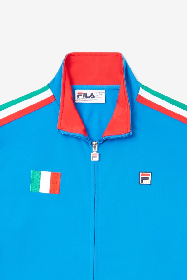 Italy Track Jacket Fila Blue/Red