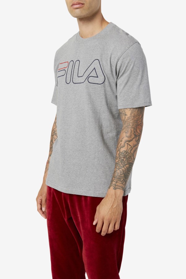 Fila borough tee Heather/Navy/Red