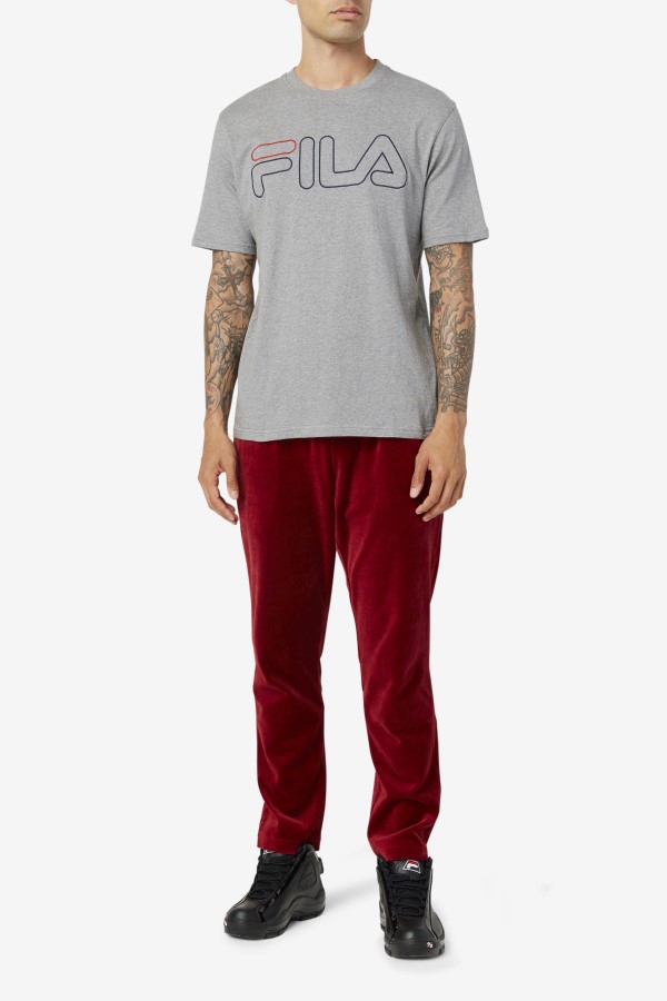 Fila borough tee Heather/Navy/Red