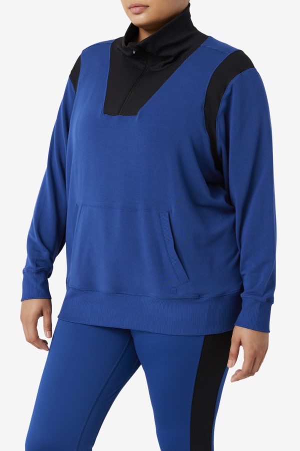 Fi-Lux Half Zip Fila Navy Peony/Black
