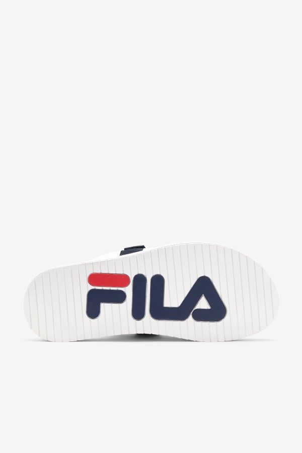 White/Navy/Red Fila Men\'s utility silde