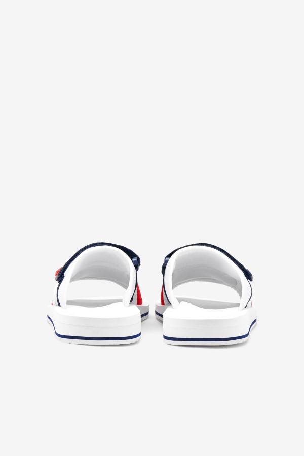 White/Navy/Red Fila Men\'s utility silde