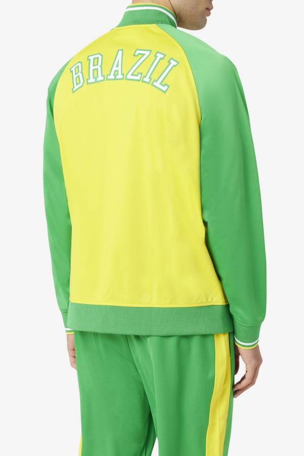 Fila Brazil Track Jacket Yellow/Fern Green/White