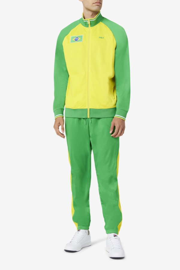 Fila Brazil Track Jacket Yellow/Fern Green/White