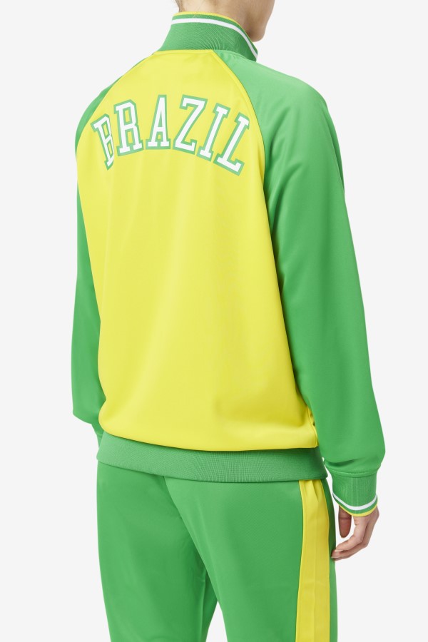 Fila Brazil Track Jacket Yellow/Fern Green/White