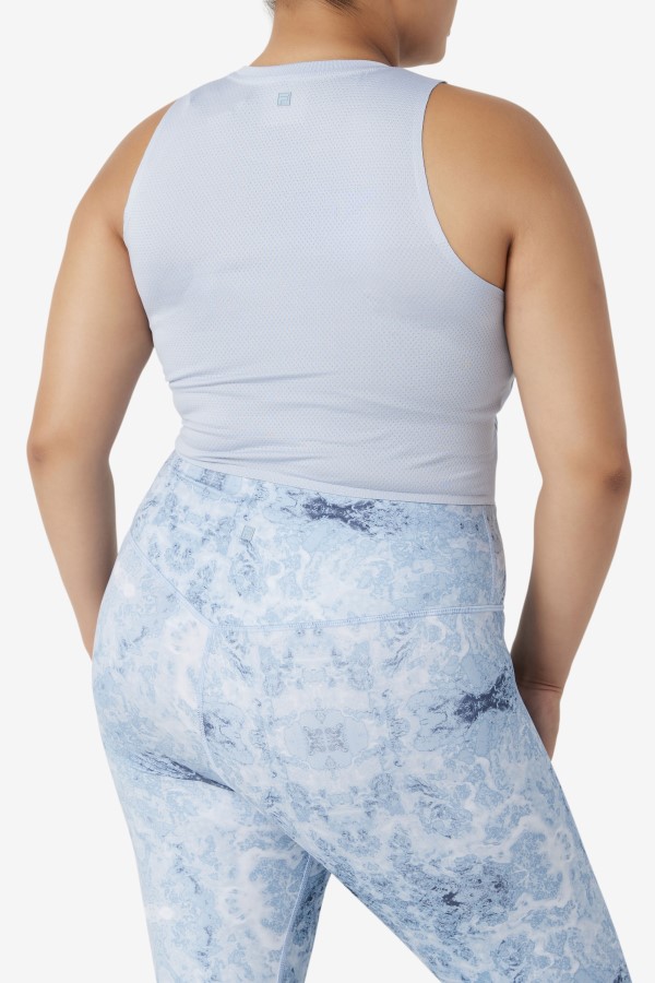 Uplift Athletic Crop Top Fila Blue Fog/Black