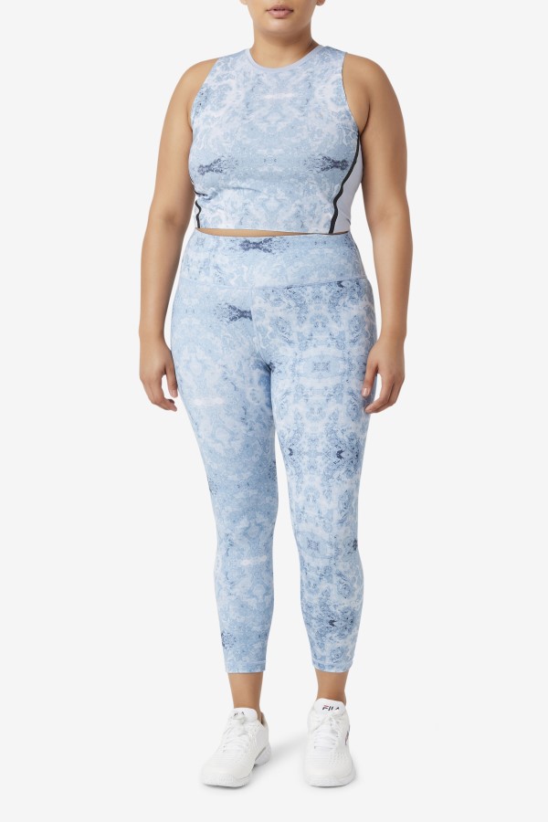 Uplift Athletic Crop Top Fila Blue Fog/Black