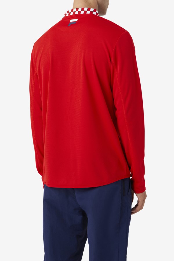 Fila Bevans Park Long Sleeve Tee Red