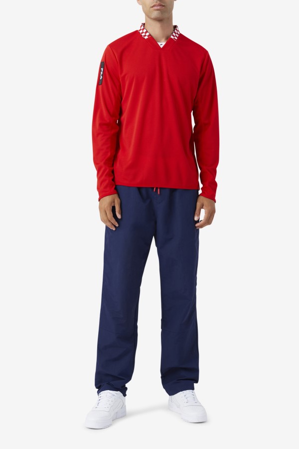 Fila Bevans Park Long Sleeve Tee Red