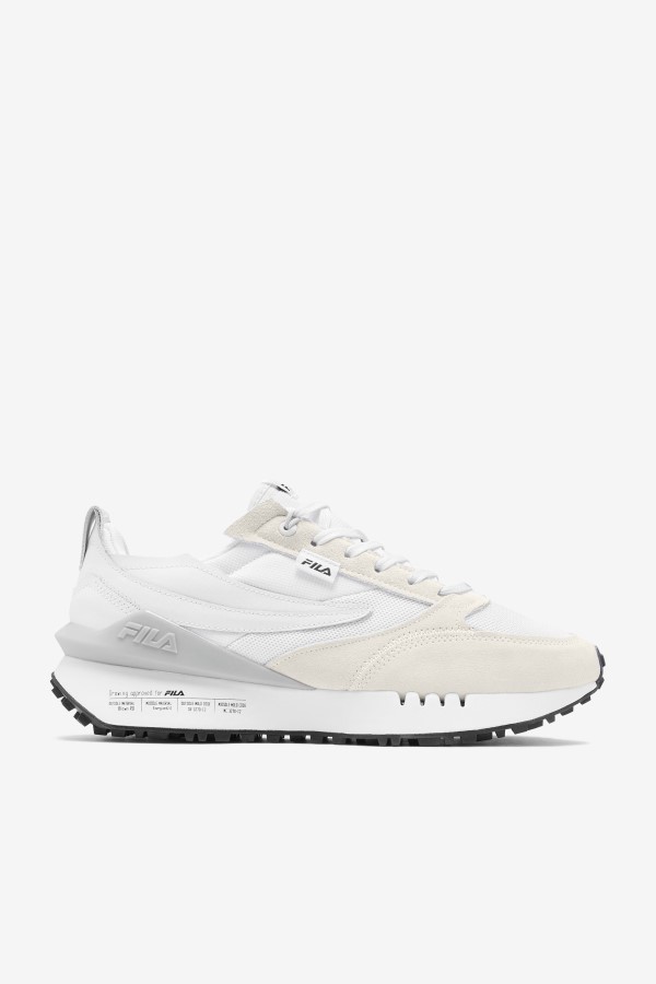 Men's Renno N-Generation Patched Fila White/Glacier Gray