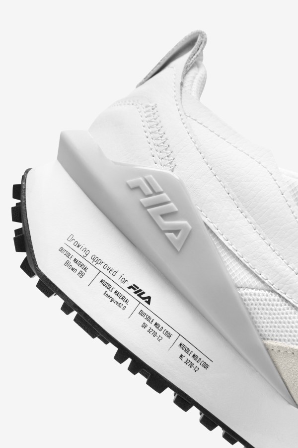 Men\'s Renno N-Generation Patched Fila White/Glacier Gray