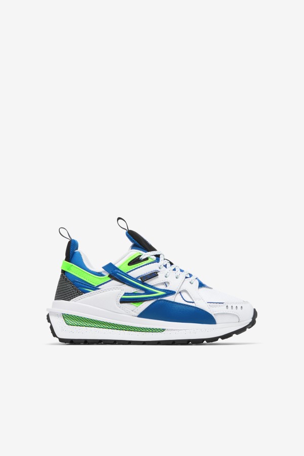 Fila Big Kids' Sandenal White/Blue/Green