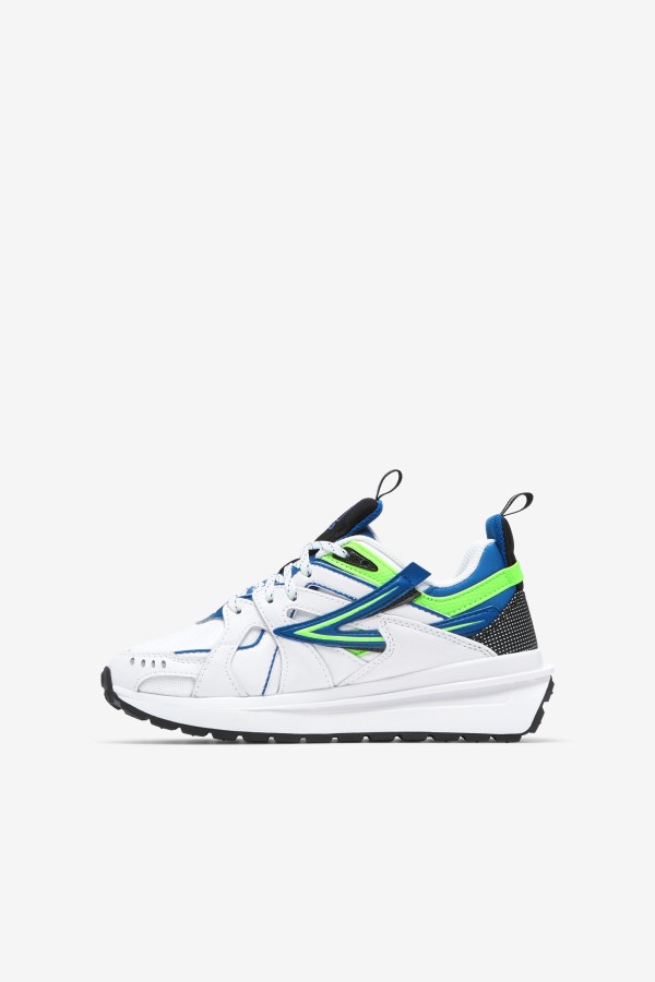 Fila Big Kids\' Sandenal White/Blue/Green