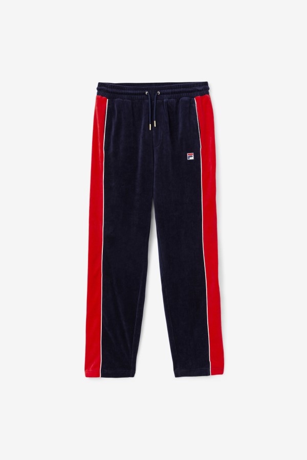 Peacoat/Gardenia/Red Fila Cima Velour Pant