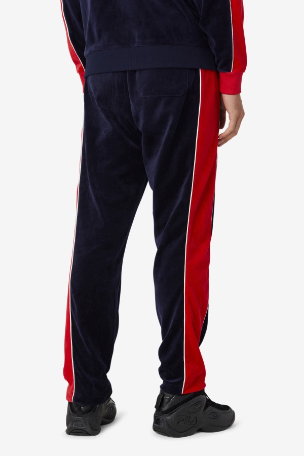Peacoat/Gardenia/Red Fila Cima Velour Pant