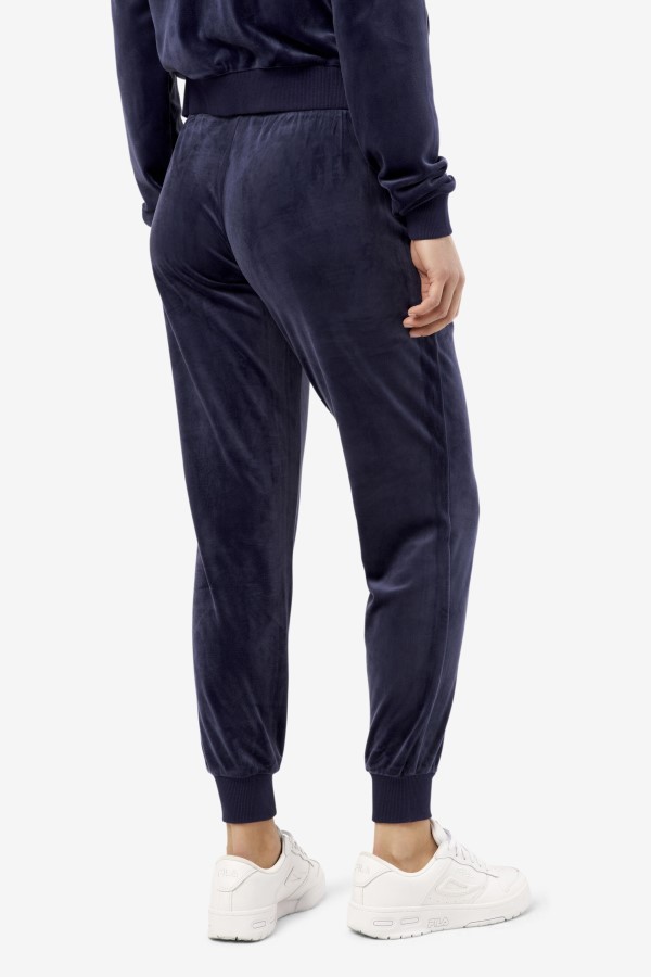 Navy Zura Velour Jogger Fila