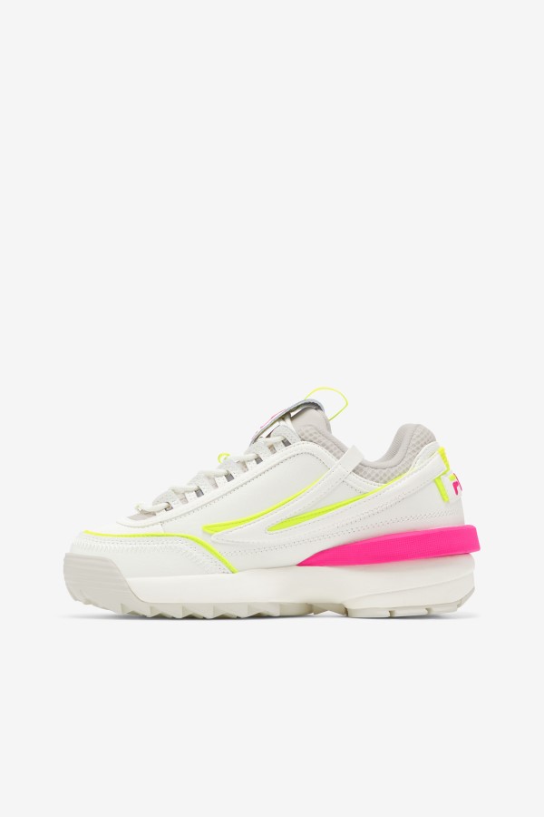 Fila Women\'s Disruptor 2 Exp White/White Sand/Pink Glo