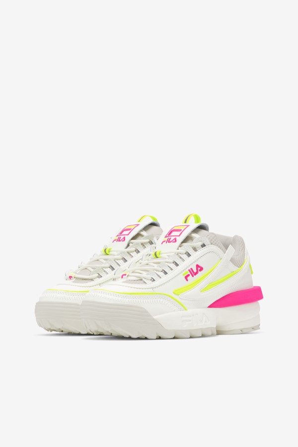 Fila Women\'s Disruptor 2 Exp White/White Sand/Pink Glo