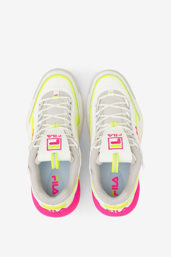 Fila Women\'s Disruptor 2 Exp White/White Sand/Pink Glo