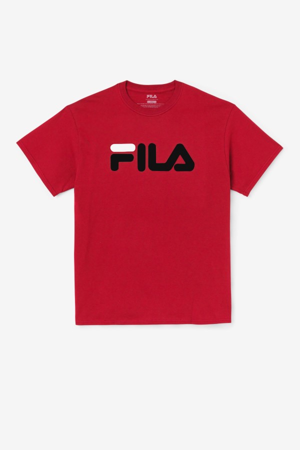 Fila Men's Logo Tee Red/Black/White