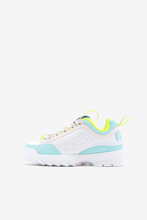 Fila Little Kids\' Disruptor 2 Premium White/Yellow/Blue