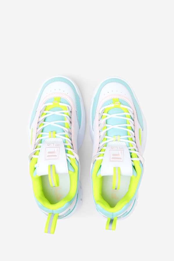 Fila Little Kids\' Disruptor 2 Premium White/Yellow/Blue