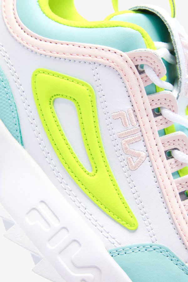 Fila Little Kids\' Disruptor 2 Premium White/Yellow/Blue