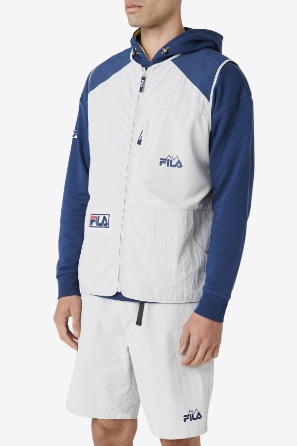 Stone/Navy/Cherry Tomato Fila Hansi Vest
