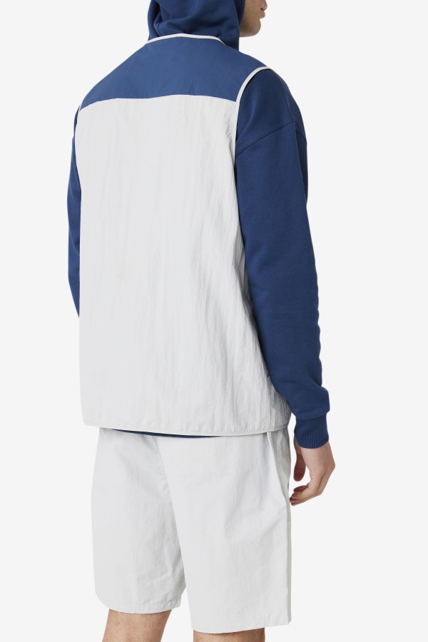 Stone/Navy/Cherry Tomato Fila Hansi Vest