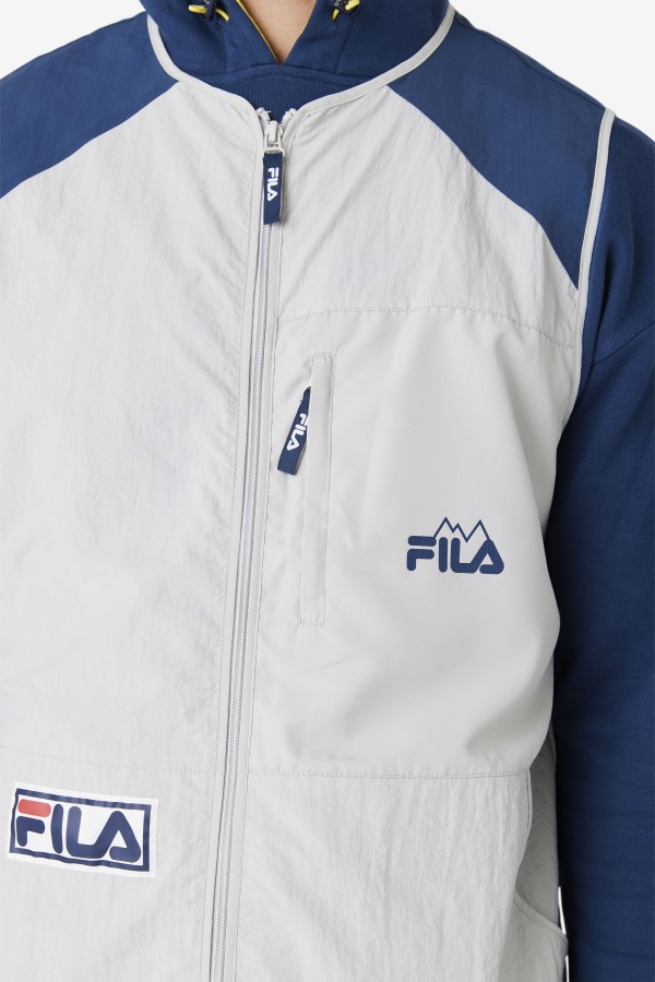 Stone/Navy/Cherry Tomato Fila Hansi Vest