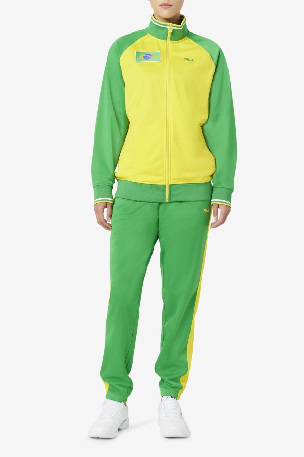 Fila Fern Green/Yellow Brazil Track Pant
