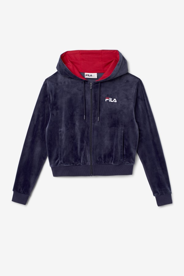 Zura Velour Jacket Navy Fila