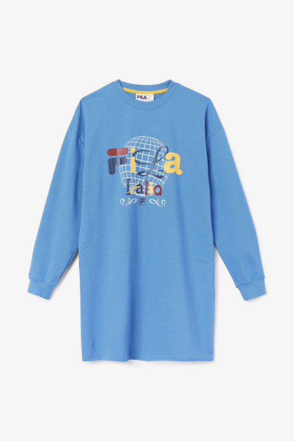 Mazik T-Shirt Dress Fila Vallarta Blue/White