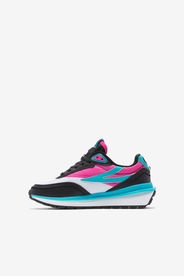Little Kids\' Renno Black/Pink Glo/White Fila