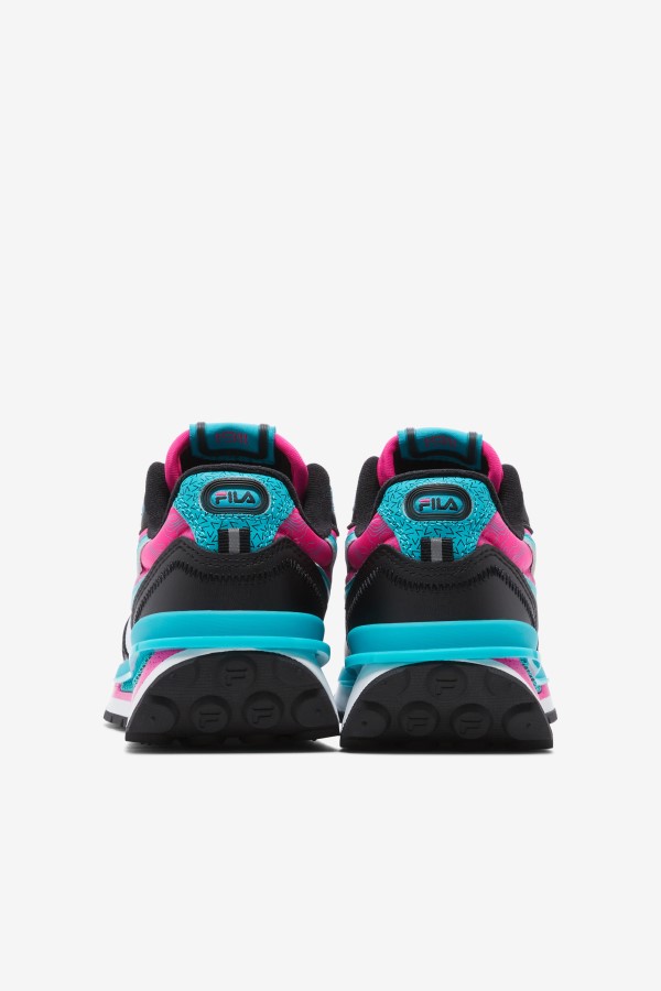 Little Kids\' Renno Black/Pink Glo/White Fila